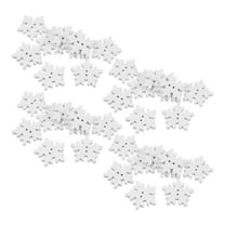 FELTECHELECTR 100Pcs White Snowflake Buttons Wooden for DIY and Craft Projects