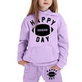 thumbnail image 3 of Kiijoy Toddler Girls Outfits Football Print Hoodie Sweatpants Sports Sweatsuit, Sizes 1-2T, 3 of 3