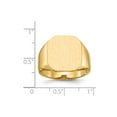 thumbnail image 5 of 14K Yellow Gold Ring Band Signet 17.5x15.0mm Open Back Men's, Size 7, 5 of 5