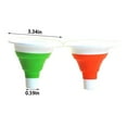 thumbnail image 3 of Kitchen Silicone Funnel Set, Wide Mouth & Collapsible | Multi Color Flexible Funnels for Filling Bottles, Cans, Jars with Liquid, Oil & Powder,Food-Grade Easy Storage Kitchen Gadgets for Pantry(1PC), 3 of 7