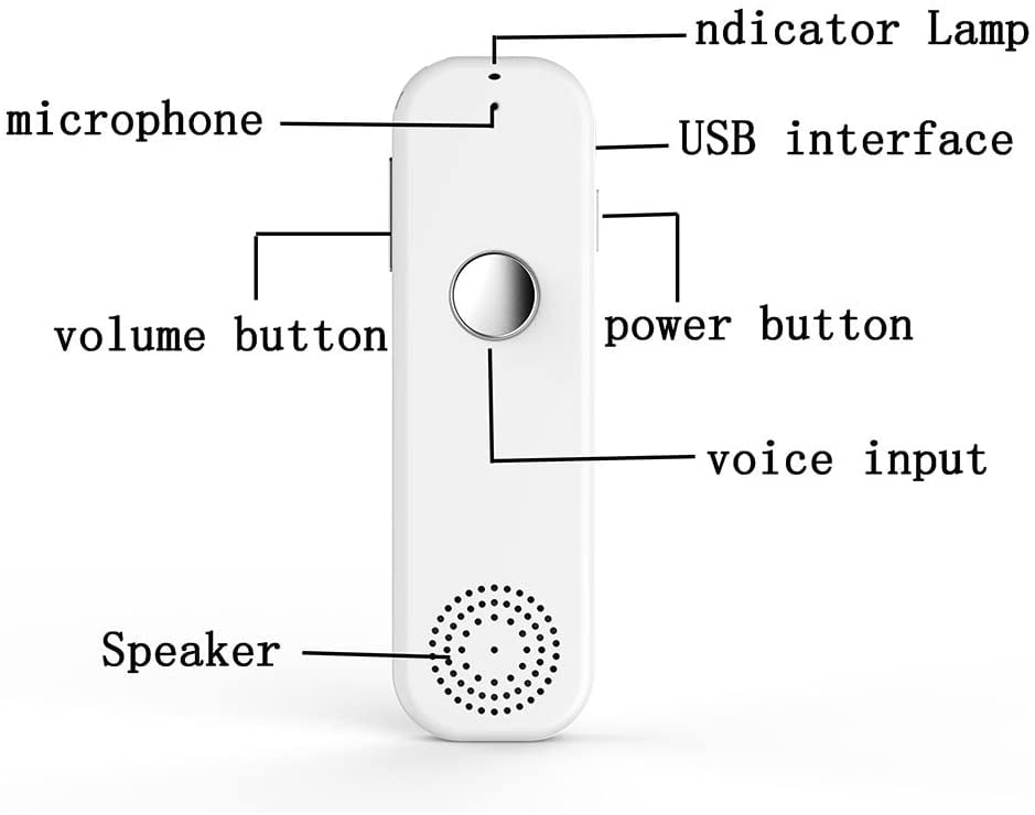 Trans Smart Language Translator Bluetooth Device Electronic Voice For Business 