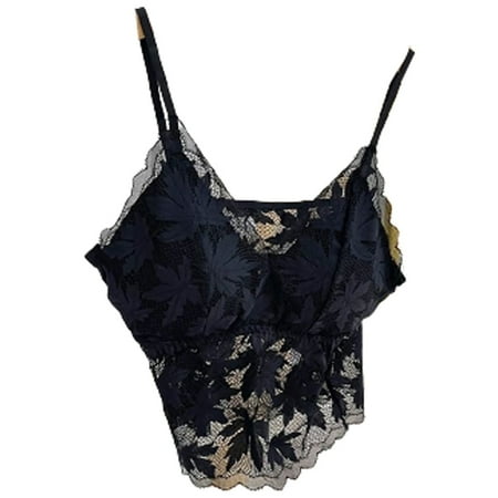 Lace Casual Camisole Cami Crop Tops Lingerie Bustier Strap Crop TopAverage code Blossomir
