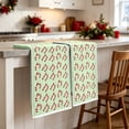 thumbnail image 7 of Green Christmas Patterns Hand Towels Set of 2, Soft Absorbent Decorative Holiday Towels, Xmas Seasonal Towel for Bathroom Kitchen Home Decoration & Gift,23.6x15.7in, 7 of 7