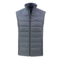 thumbnail image 2 of Men's Cutter & Buck Steel New Hampshire Fisher Cats Evoke Hybrid Eco Softshell Recycled Full-Zip Vest, 2 of 3