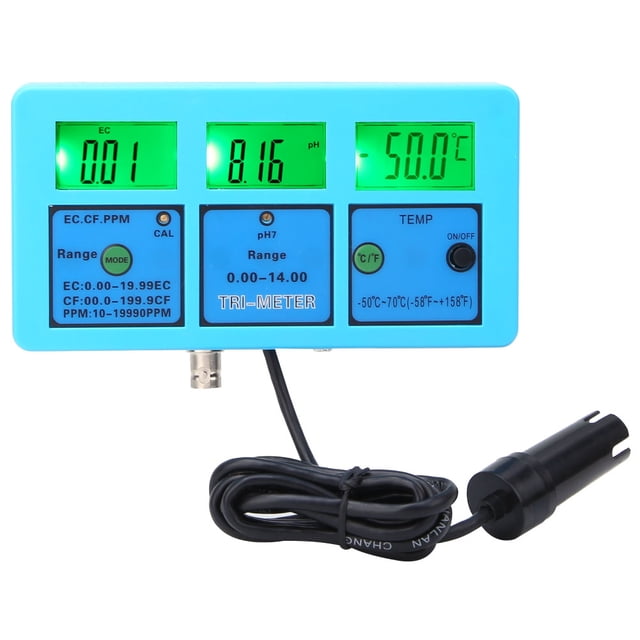 Probador De EC Medidor De PH De Pantalla LCD Multifuncional Acuario Para Laboratorio ANGGREK Otros