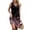 Pink, variant on WTOBBY Women's Retro Floral Print Sleeveless V-Neck Casual Summer Dress with Splicing Design Beach Vacation Style for Pool Parties and Resort Events,Army GreenL