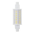 thumbnail image 1 of Bulbrite Pack of (2) 6 Watt 120V Dimmable Clear J-TYPE LED Mini Light Bulbs with Recessed Single Contact (R7S) Base  3000K Soft White Light  550 Lumens, 1 of 1
