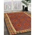 thumbnail image 2 of Ahgly Company Indoor Round Traditional Red Southwestern Area Rugs, 4' Round, 2 of 6