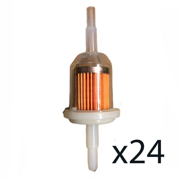 24 Fuel Filters Inline 1/4" Fittings for Lawn Mower 1701232C91 25 050