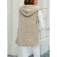thumbnail image 6 of Cloud-Knit Hooded Vest (XL, Pink), 6 of 12
