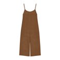 thumbnail image 6 of Open Back Jumpsuits for Women Sleeveless Spaghetti Strap Tank Jumpsuit Boho Wide Leg Rompers with Pocket Loose Fit Adjustable Straps Cropped Jumpsuits 2026 Summer One-Piece Outfits, 6 of 6