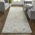 thumbnail image 2 of Feizy Vancouver Modern Abstract, Ivory/Gray/Tan, 2' 10" x 7' 10" Runner, Easy Care Stain Resistant, Area Rug for Living Room and Bedroom, 2 of 8