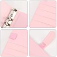 thumbnail image 5 of yeegool A5 Size 2cm Round Ring Binder, PU Leather, Refillable with Pen, Black, 5 of 5