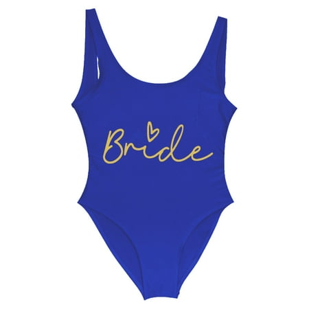 RUTAYY Women Fashion Letter Flower Print Monokini Sexy Bikini Swimwear Bathing Sleeveless Backless Swimsuit Boho Beachwear