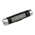thumbnail image 2 of Black Plastic Car Vent Thermometer & Clock Combo with LED Digital Display, Blue Backlight, 2 x L44 Button Batteries Included, Compact 85x24x24mm Size, 20g Lightweight Design for Vehicle Dashboard Use, 2 of 6