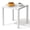 White, variant on Crestlive Products 2-Pack 15.7" x 15.7" Outdoor Side Table, All-Weather Aluminum Square Patio End Table, White