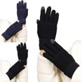 thumbnail image 2 of WOLLED Solid Color Gloves for Youth Kids Students Wool Warm Gloves Boys Girls Five-Finger Touch-Screen Gloves for 12-20Y, 2 of 7