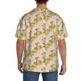 thumbnail image 3 of Fuzoiu Pears And Flower Print Men's Casual Short,Men's Short Sleeve Shirt,Mens Casual Button Down Shirts,Cuban Collar Summer Shirt for Beach, Vacation, and Outdoor Activities-XX-Large, 3 of 5
