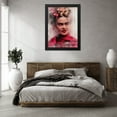 thumbnail image 3 of Stephen Chambers 25x32 Black Modern Wood Framed Wall Art Titled - Frida Kahlo Watercolor, 3 of 6