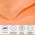 thumbnail image 2 of Superior Celtic Circle Cotton Decorative Bedspread and Sham Set, Queen, Salmon, 2 of 10