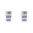 thumbnail image 4 of 1 Juego de prensa de punta francesa en las uñas brillo degradado uñas removibles calcomanías de moda envolturas regalos Kit de manicura para tipo 16 Pegamento 2g, gelatina 24 piezas 2piezas Minnieouse  CBP262279, 4 of 5