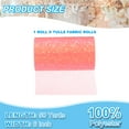 thumbnail image 2 of Uxcell Rouleaux de Tissu Tulle, Ruban Tulle Scintillant pour Jupes Tutu Bricolage Mariage Orange-Rouge, 2 of 6