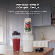 Ninja Nutri-Blender 20-Oz Personal Blender, (2) 20-Oz Dishwasher-Safe To-Go Cups, Smoothie, BN300WH White