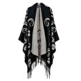thumbnail image 2 of Manxivoo Cardigan for Women, Women's Travel Plaid Shawl Wraps Open Front Poncho Cape Warm Oversized Sweaters Casual Cardigan Shawls for Fall Winter Long Cardigans for Women Trendy Black One Size, 2 of 9