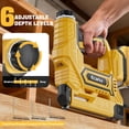 thumbnail image 4 of 18GA Brad Nailer Cordless Compatible with Dewalt 20V, 18 Gauge Nail Gun with 1000 Nials for Wood Carpentry, Brushless, 2 Mode, 5/8 to 1-1/4 Inch, With 1*2.0AH Battery and charger, 4 of 7
