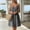 Black, variant on Sleeveless Sun Dresses Women Striped Summer Midi A Line Slip Dress Vacation Button Down V Neck Loose Fit Dresses