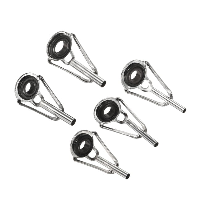 Unique Bargains 1.62.4mm Tube Dia Fer Canne à Pêche Conseils Kit de Réparation, Ton Argent 30 Pack