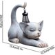 thumbnail image 5 of Cat Solar Lantern, Solar Cat Garden Light, Cat Garden Lantern, Solar-Powered Cat, 5 of 5
