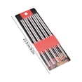 thumbnail image 3 of Sticks 5 Pairs, Reusable Stainless Steel Chopsticks Dishwasher Safe Non-slide Airy Chop Sticks Korean Japanese Chinese Chop Sticks Gift Set, 9.2in,Silver, 3 of 6