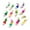 White(1PC), variant on FTsdfkl 3PCS Assorted Cat Toys With Feathers Tail, Furry Rattle Fish Kitten Toy Mini Fish for Indoor Cats Interactive Play Color Varies(Random)