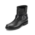 thumbnail image 1 of Botines Frye Veronica para mujer de piel de plena flor, color negro, 7 m, 1 of 6
