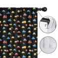 thumbnail image 4 of Blackout Kids Curtains,Cartoon Traffic Vehicles Signs Black Pattern Childrens Insulated Curtains Set Of 2,Bedroom Essentials,Toddler Room Decor 42"x54", 4 of 5