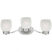 Westinghouse 3 Brushed Nickel White Wall Sconce
