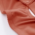 thumbnail image 4 of Gymayou Women Plus Size Front Snap Wireless Bra Thin Cotton Beauty Back Wide Vest Straps For Elderly Mature Ladies Orange 36, 4 of 7
