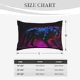 thumbnail image 5 of Haiem Pillowcase for Hair and Skin Queen - Futuristic Purple Panther A、 Printed Soft Pillowcase with Envelope Closure-20"x30", 5 of 8