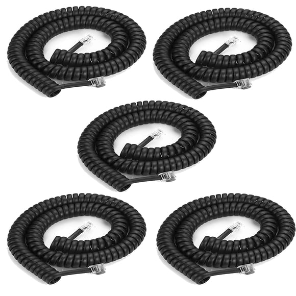 Accesorio telefónico LanSensu Cable de teléfono de 8 pies desenrollado/43 cm enrollado