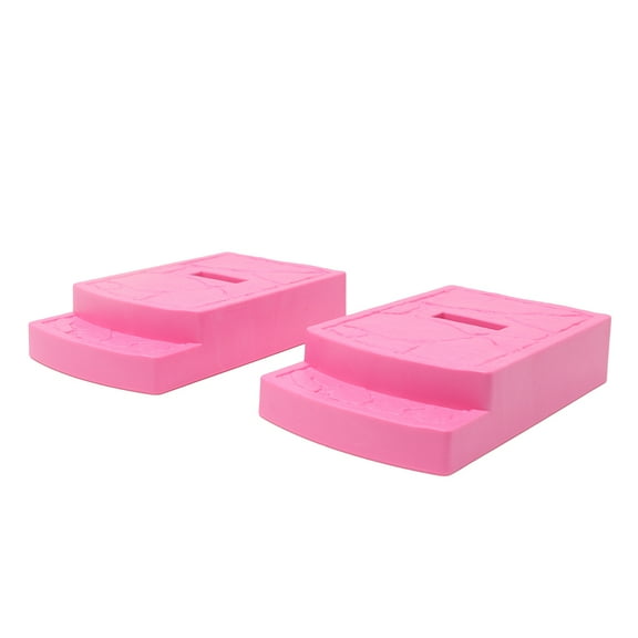 Replacement Parts for Barbie Doll Dreamhouse Doll house Playset HMX10 - Replacement Set of 2 Two Pink Dollhouse Feet