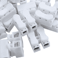 thumbnail image 3 of 250PCS CH2 Spring Quick Wire Connector Cable Clamp Terminal Block Connector for LED Strip Light,250 x CH2 spring connectors,white, 3 of 8