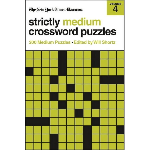 New York Times Games Strictly Medium Crossword Puzzles Volume 4: 200 Medium Puzzles, (Paperback)