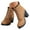 Brown, variant on Mepaouo High Heels Boots for Women Lace up Combat Ankle Booties Motorcycle Riding Dress Pumps Shoes