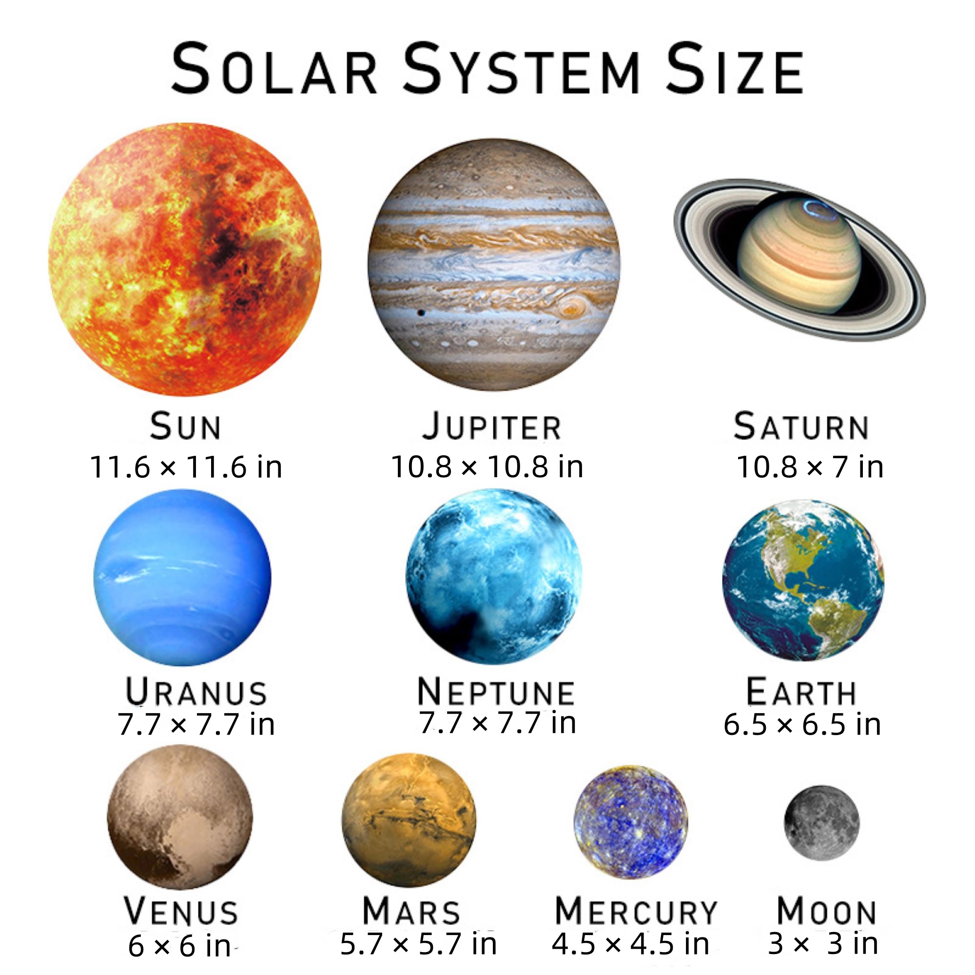 Glow in the Dark Solar System Wall Stickers for Kids Room, Sun Moon Earth Planet Decals, Space Wall Decor for Bedroom Ceiling