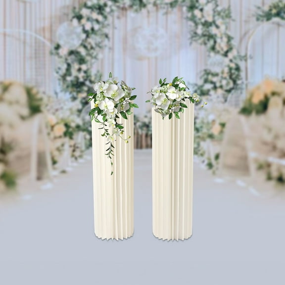 Wedding Column Flower Display Holder Backdrop Stand Pillar Cardboard Vase 3.3ft