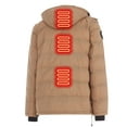 thumbnail image 6 of Helios Hybrid Versatile 2 N 1 Coat Vest With Powerbank- Tan, 2XL, 6 of 8
