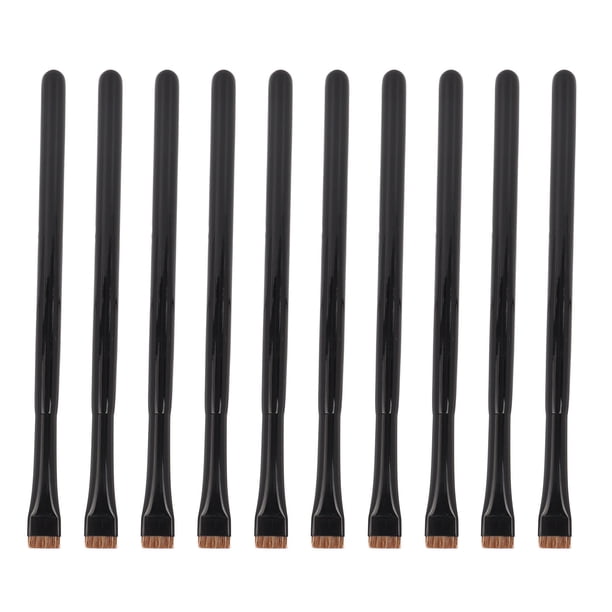 Pincel de maquillaje para delineador de ojos, 10 piezas, delineador de ojos de cabeza plana, pincel para delineador de cejas, pincel delineador de ojos ultrafino probado y confiable