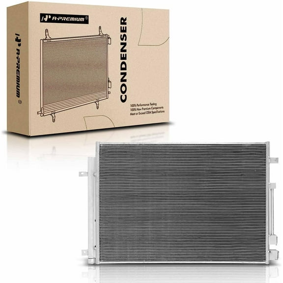A-Premium Air Conditioning A/C Condenser Compatible with Chrysler Pacifica 2017-2022, Voyager 2020-2021, V6 3.6L, Replace# 30036, 68217320AB