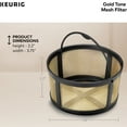 thumbnail image 4 of Keurig K-Duo Mesh Reusable Filter For Ground Coffee, Gold, 4 of 14